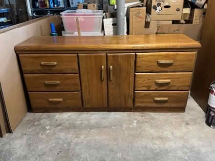 Photo of free Dresser & Mirror - Oak (Somerset) #1