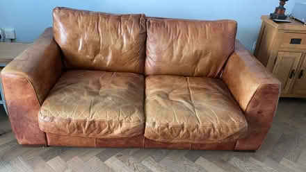 Photo of free Leather sofa (Emscote Mill CV34) #1