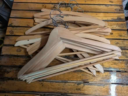 Photo of free Wooden coat hangers (Torrisholme LA4) #1