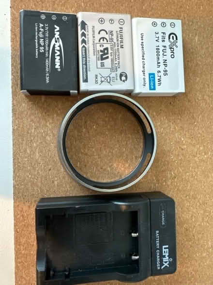 Photo of free Fuji np-95 batteries and charger and lens protector x100 (Bents Green S11) #1