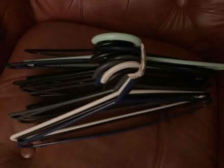 Photo of free Plastic coat hangers x 15 (The Nurserylands TW12) #1