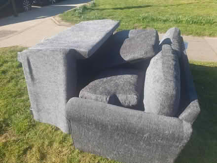 Photo of free Grey sofas (UB5) #2