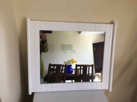 Photo of free White wooden mirror (Henfield BN5) #1