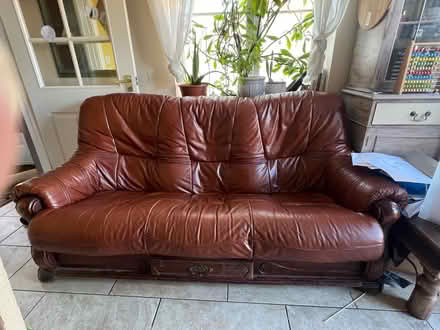 Photo of free Wooden sofa (Biggleswade) #2