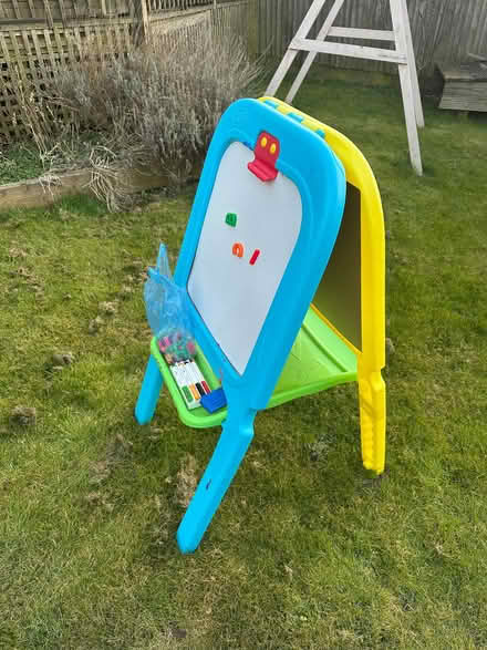 Photo of free Double Sided Easel Chalk board, magnetic whiteboard (Princes Risborough HP27) #1