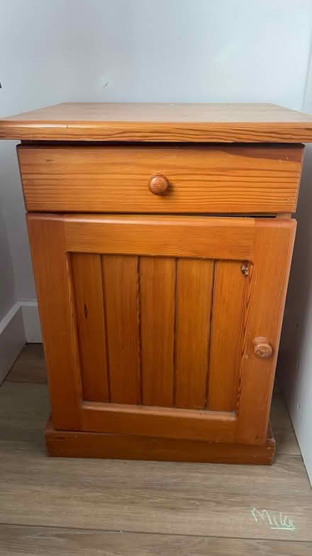 Photo of free 2 x Oregon pine bedside tables (Leominster) #1