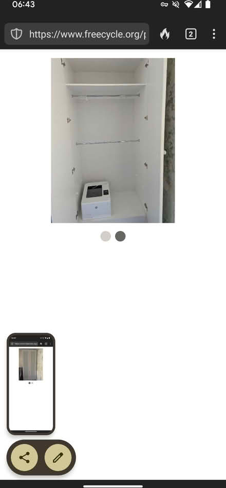 Photo of free Cupboard (Shepherds bush) #2