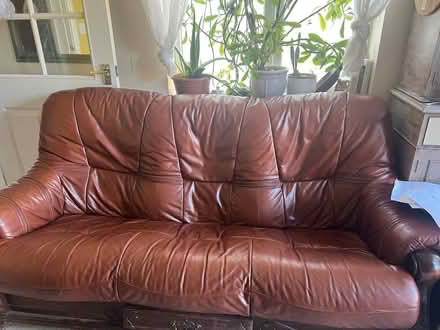 Photo of free Wooden sofa (Biggleswade) #1
