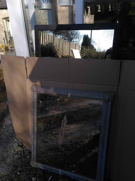 Photo of free Big heavy mirror painted black (Burneside LA9) #1