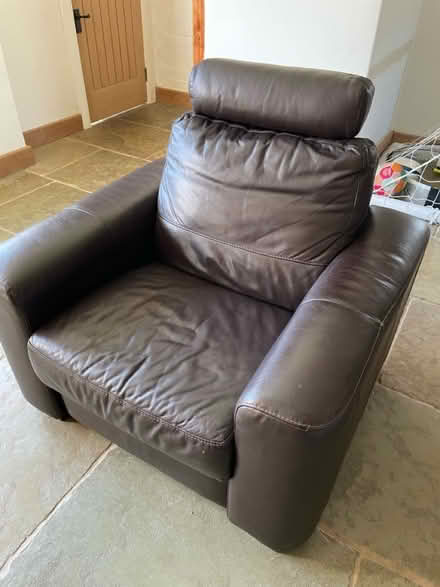 Photo of free Electric leather sofa and armchair (Great Bromley CO7) #1
