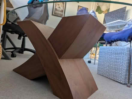 Photo of free Coffee Table (glass, wood) (RG4) #1