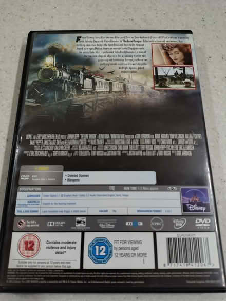 Photo of free Lone Ranger DVD, Johnny Depp / Armie Hammer, Region 2 (Hester's Way GL51) #3