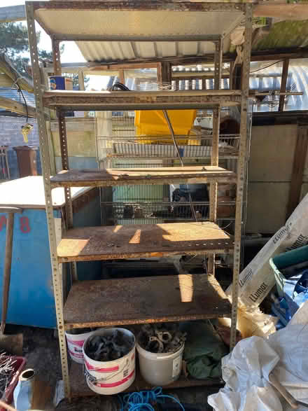 Photo of free 2 XL heavy duty metal shelf units ( workshop / garage) (Penyffordd CH4) #2