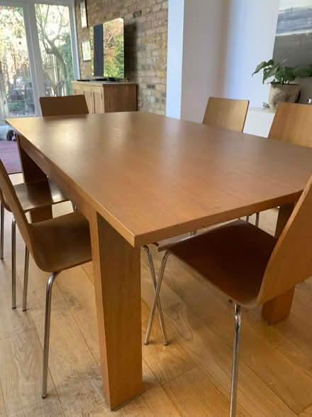 Photo of free Dining table (Habitat oak veneer) (Strawberry Hill TW1) #1