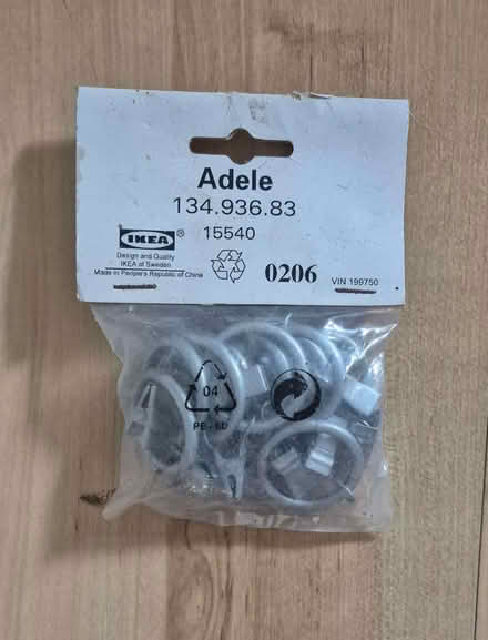 Photo of free Curtain rings with hooks and clips (Ilford IG1) #1