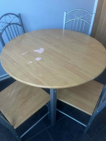 Photo of free Dining table and 4 chairs (baguley M23) #2
