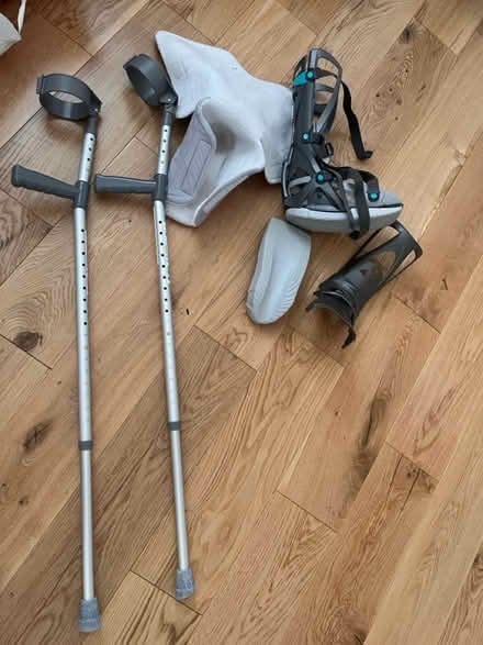 Photo of free Set of crutches and vacoped boot (Br2 Shortlands) #2