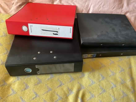 Photo of free Lever arch & ring binder files {4} (Gillingham ME7) #1