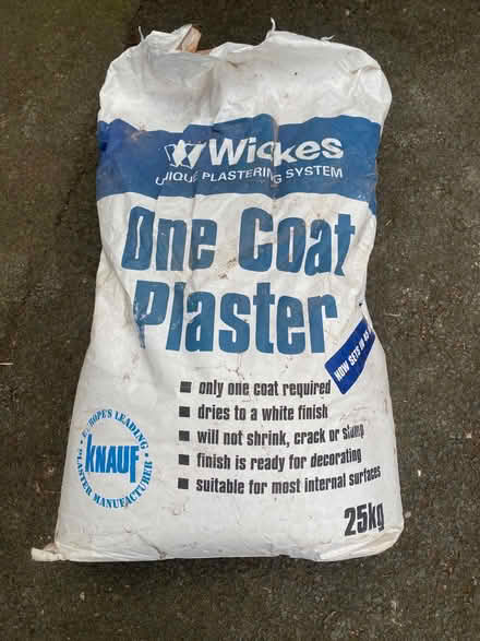 Photo of free One Coat Plaster (Barnard's Green WR14) #1