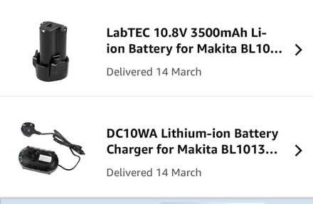 Photo of free 10.8v battery and charger (HX1 5PJ) #2