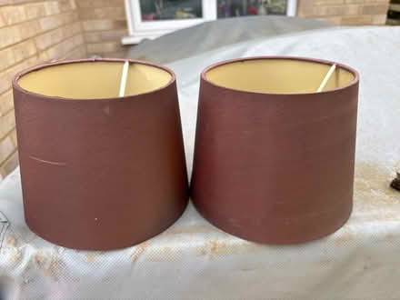 Photo of free 2 x bedside light shades (RG8 (RG8 (Whitchurch Hill)) #1