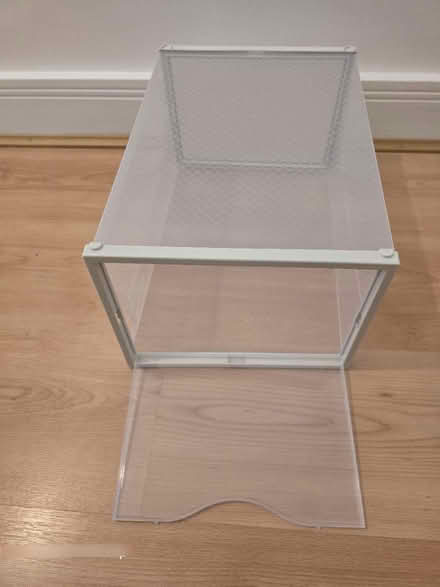 Photo of free 4 stackable plastic shoe boxes (Lewisham SE13) #2