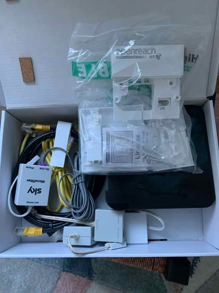 Photo of free Sky router/OpenReach/ cables (TN14) #1