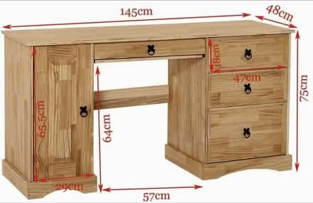 Photo of free Mexican pine Desk (RG10 Hurst) #2
