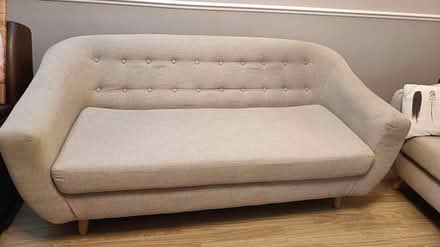Photo of free 2x Oatmeal Sofas (Cwmbran) #2