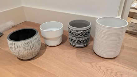 Photo of free Assorted ceramic and plastic pots (Finsbury Park N7) #1