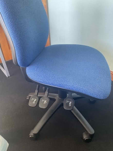Photo of free Blue office chair. (Hala LA1) #2
