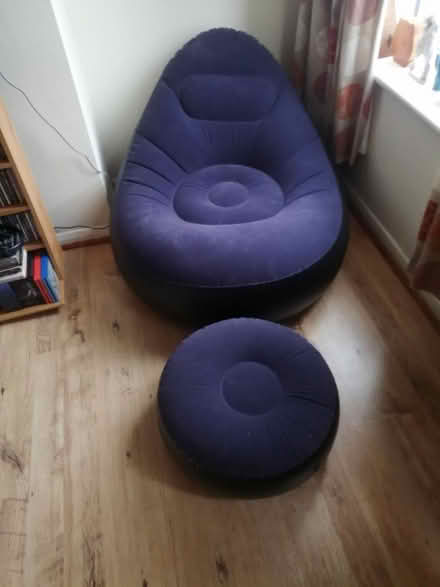 Photo of free Inflatable chair and footstool (Shirley B90) #1