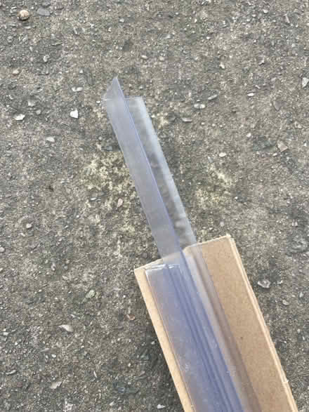Photo of free Clear plastic L-shape trim 1m x4 (SW9) #1