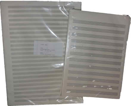 Photo of free Music manuscript paper (Clutton, CH3 9SG) #1