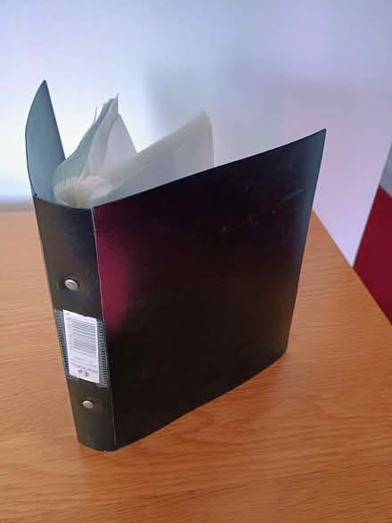 Photo of free A5 binder with plastic pockets (Horsell, Woking) #1