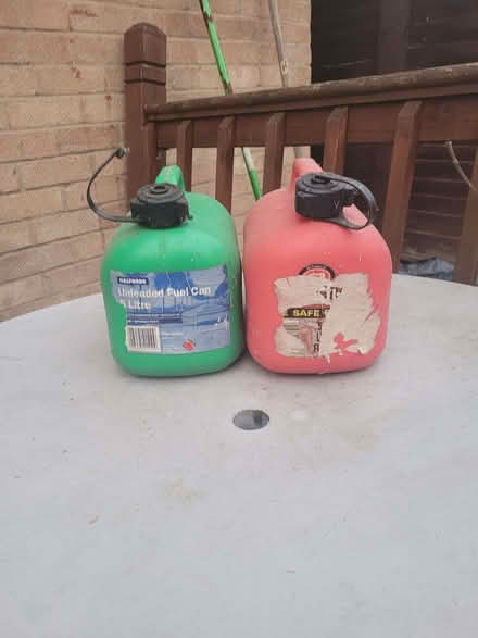 Photo of free 2 petrol carriers (Shenley Lodge MK5) #1