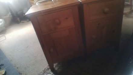 Photo of free 2x wooden bedside cabinets (Kings Stanley GL10) #1