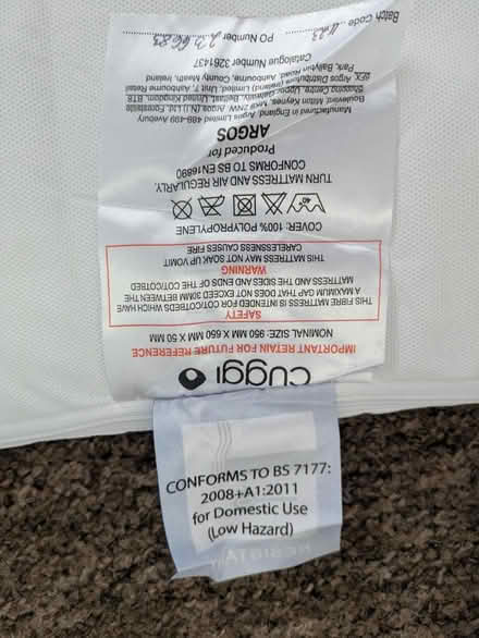 Photo of free Red kite collapsible travel cot (HP22 Halton Camp) #3
