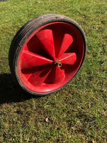Photo of free Wheelbarrow wheel (Harrogate HG2) #1