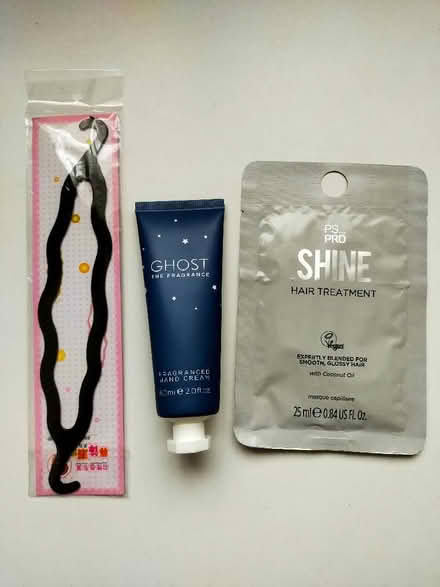 Photo of free Ghost hand cream, hair mask and hair bun. (Bennetts End HP3) #1