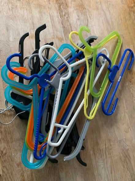 Photo of free Stack of Plastic clothes hangers (Northfield B31) #1