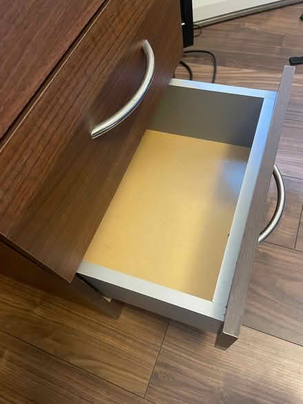 Photo of free Dark wood desk (Finsbury Park N4) #4