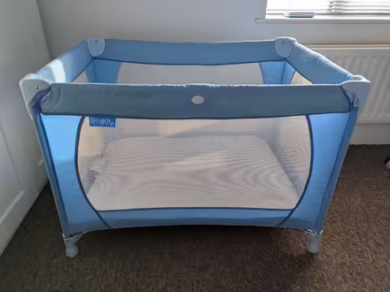 Photo of free Red kite collapsible travel cot (HP22 Halton Camp) #1