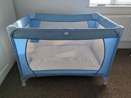 Photo of free Red kite collapsible travel cot (HP22 Halton Camp) #1