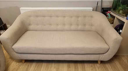 Photo of free 2x Oatmeal Sofas (Cwmbran) #1