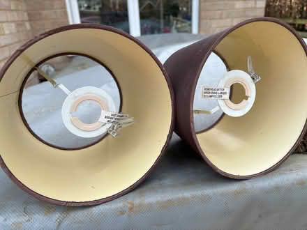 Photo of free 2 x bedside light shades (RG8 (RG8 (Whitchurch Hill)) #2