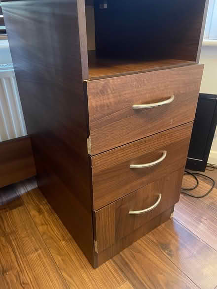 Photo of free Dark wood desk (Finsbury Park N4) #3