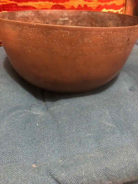 Photo of free Large brass bowl - needs tlc! (Harrogate HG2) #3