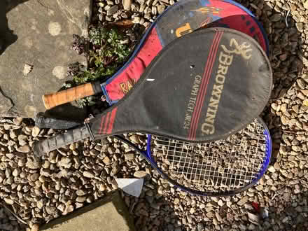 Photo of free 3 tennis rackets (Barnard's Green WR14) #1
