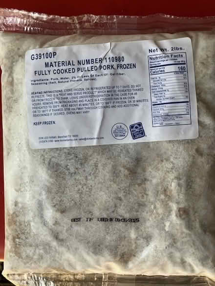Photo of free frozen pulled pork 2 lbs (south sunnyvale) #1